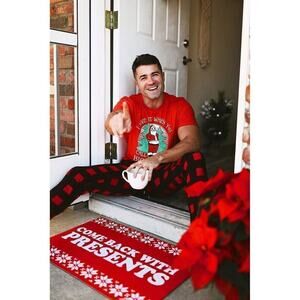 NWT Tipsy Elves Christmas decor door mat holiday funny